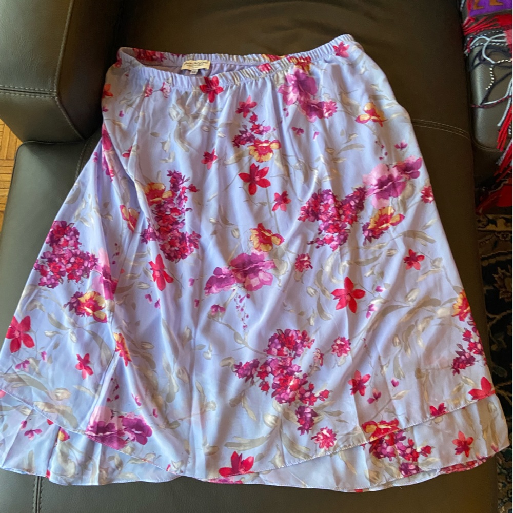 Norm Thompson Purple Floral 2 Piece Set